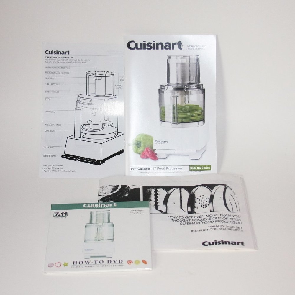 Cuisinart Classic Series Instruction and Recipe Booklets with How to DVD